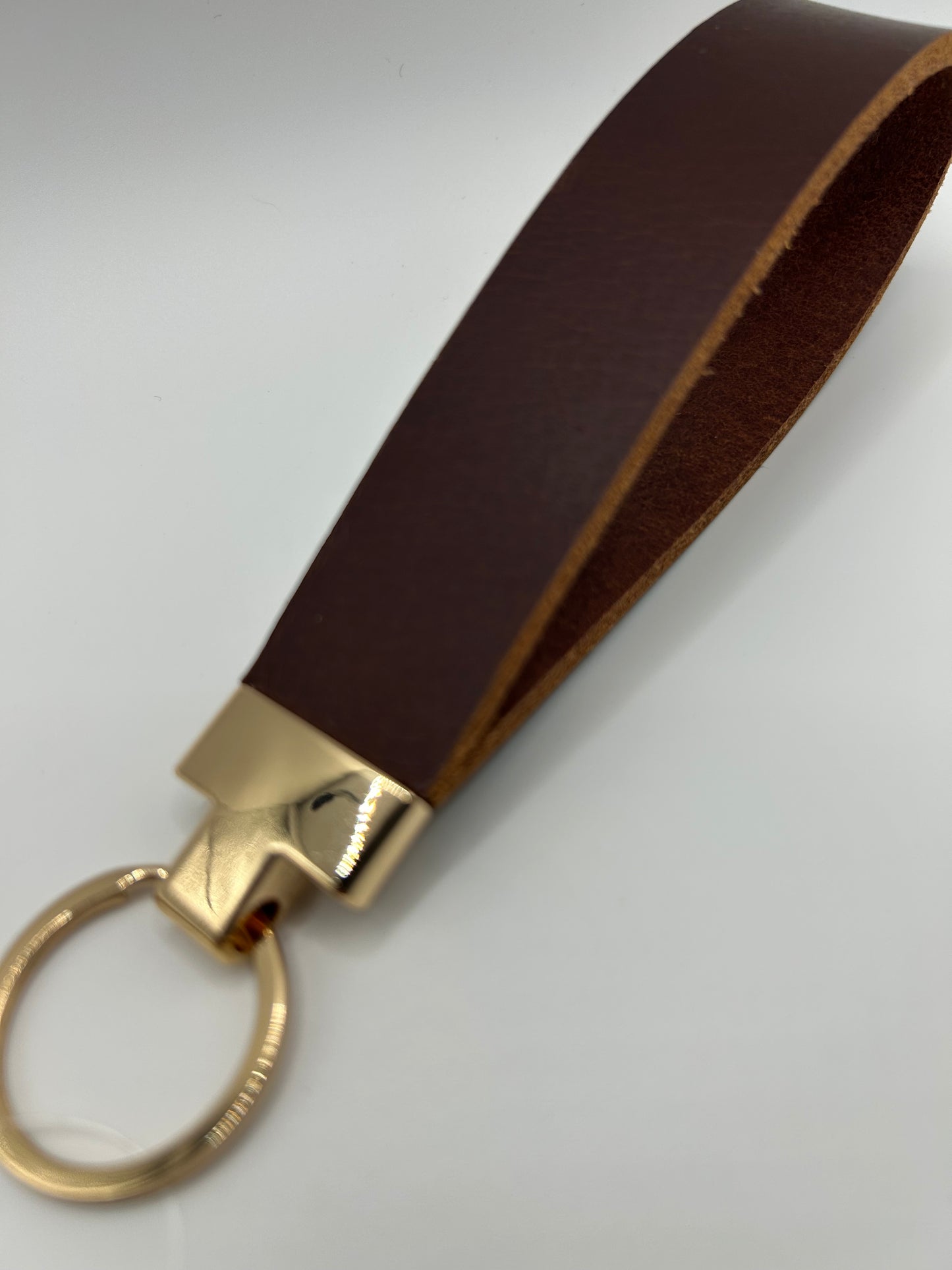 Schlüsselanhänger Büffel Rotbraun Lightgold