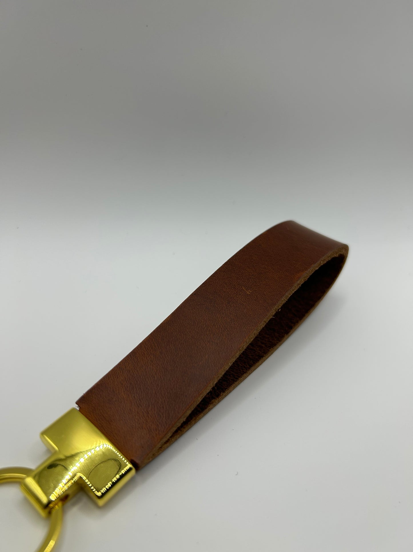 Schlüsselanhänger Büffel Braun Gold