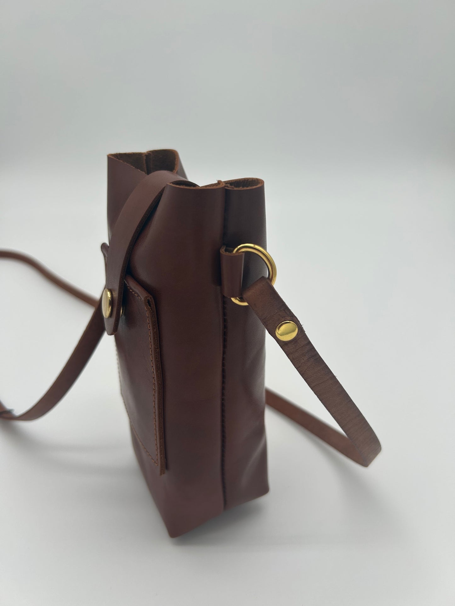 Handytasche Mini Leder Braun