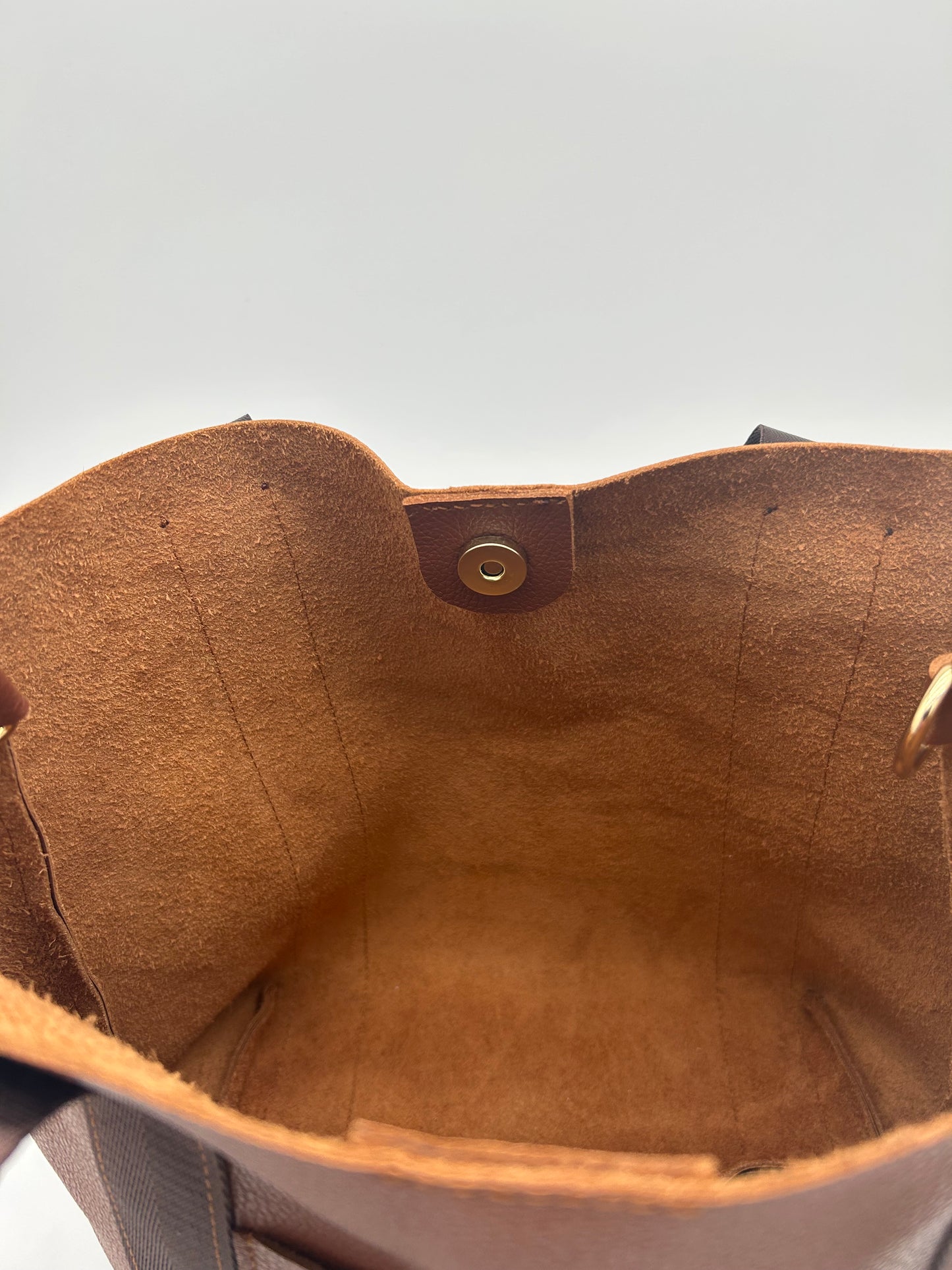 Handtasche Leder Braun / Dunkelbraun
