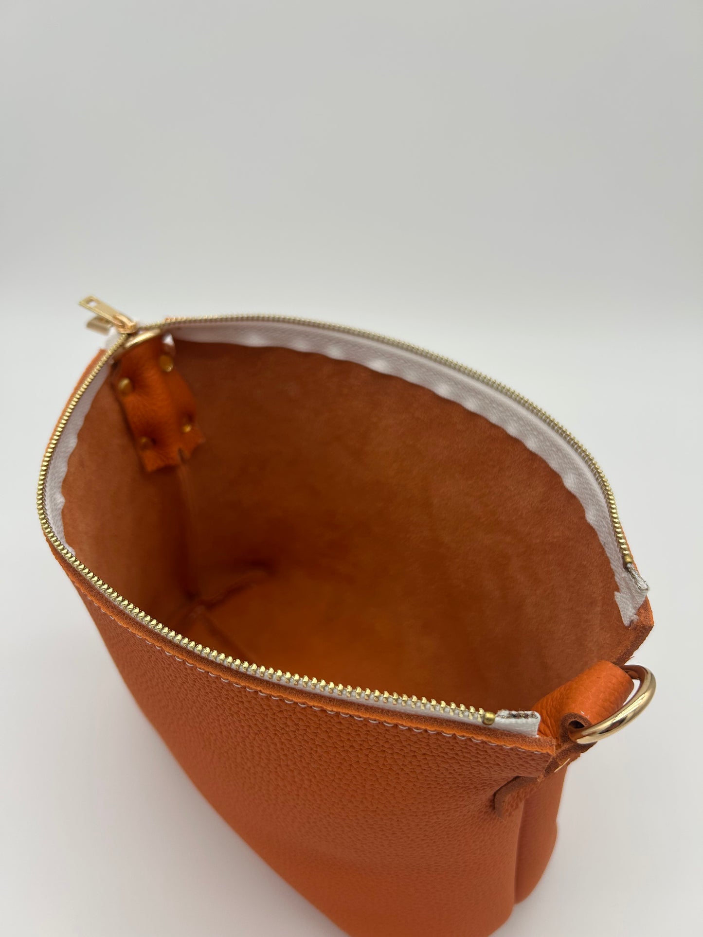 Umhängetasche Leder Orange
