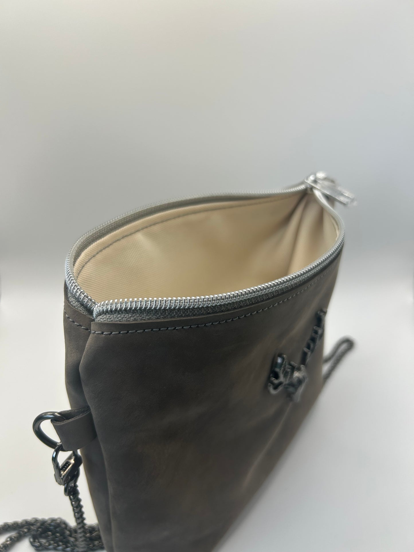 Trachten- / Dirndltasche Taupe Wildleder