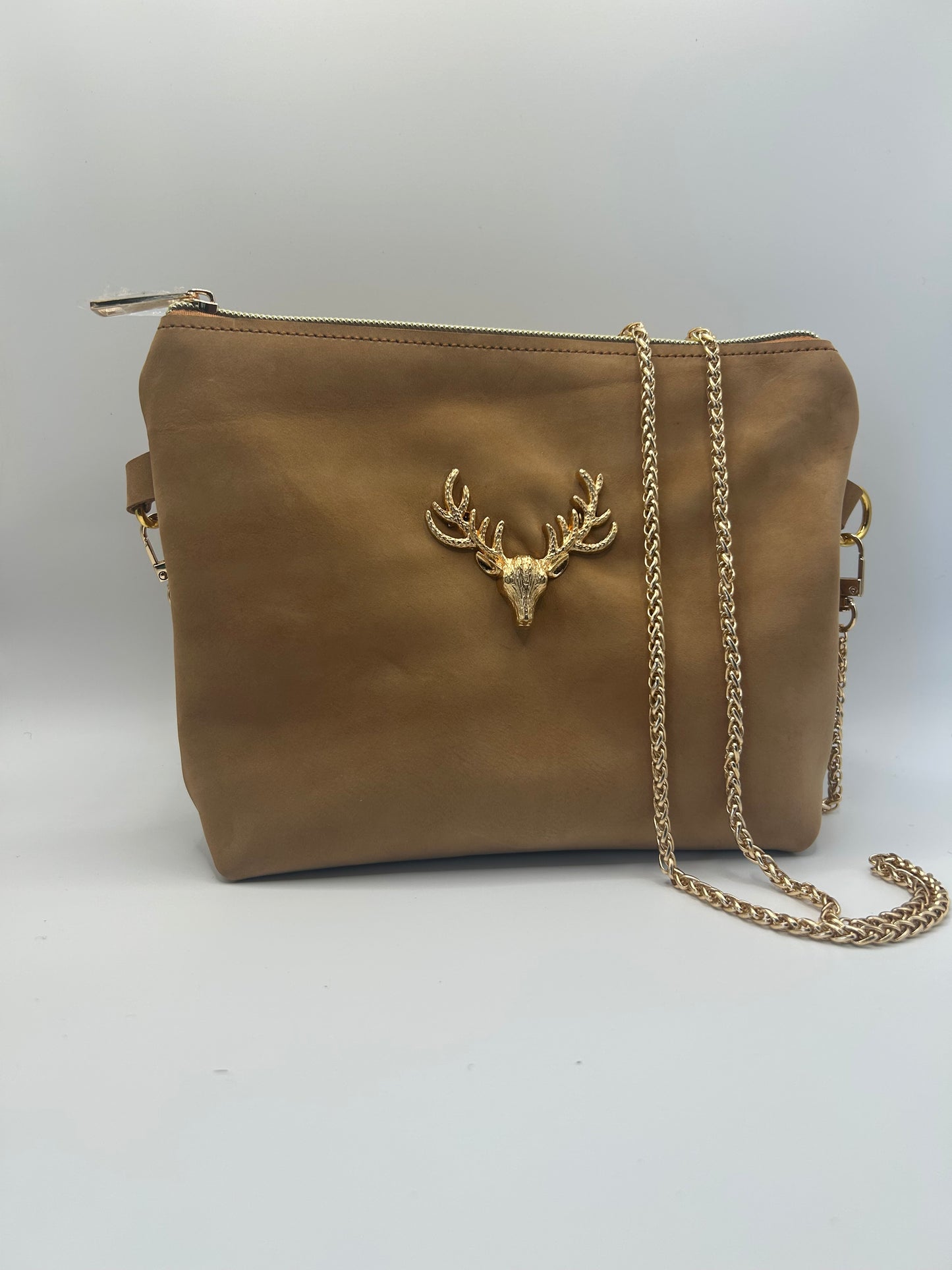 Trachten- / Dirndltasche Beige Wildleder
