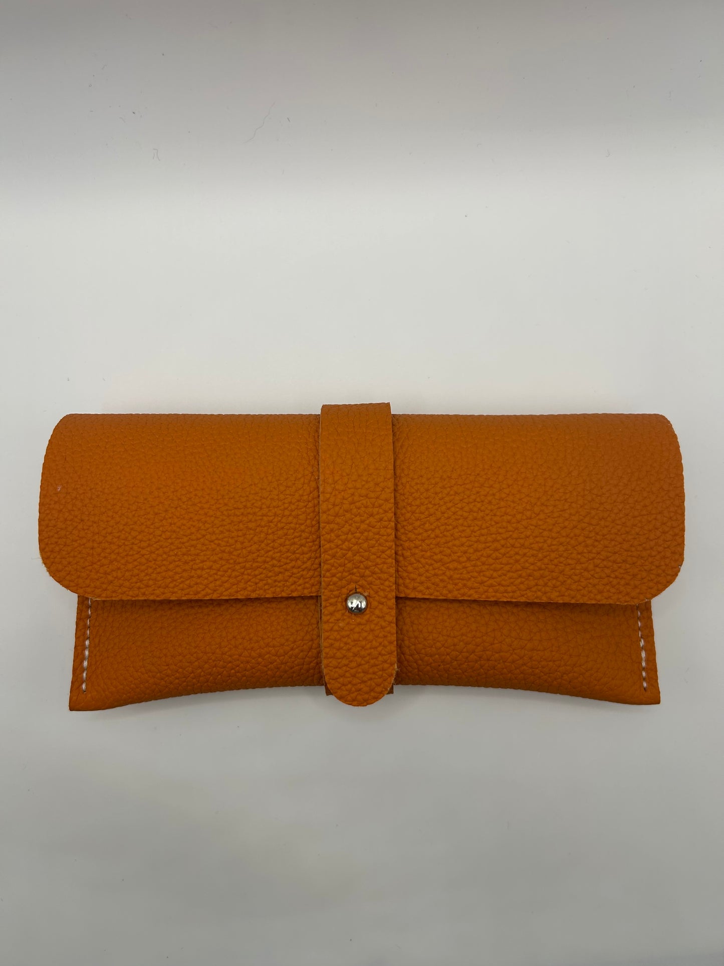 Brillenetui Leder Orange