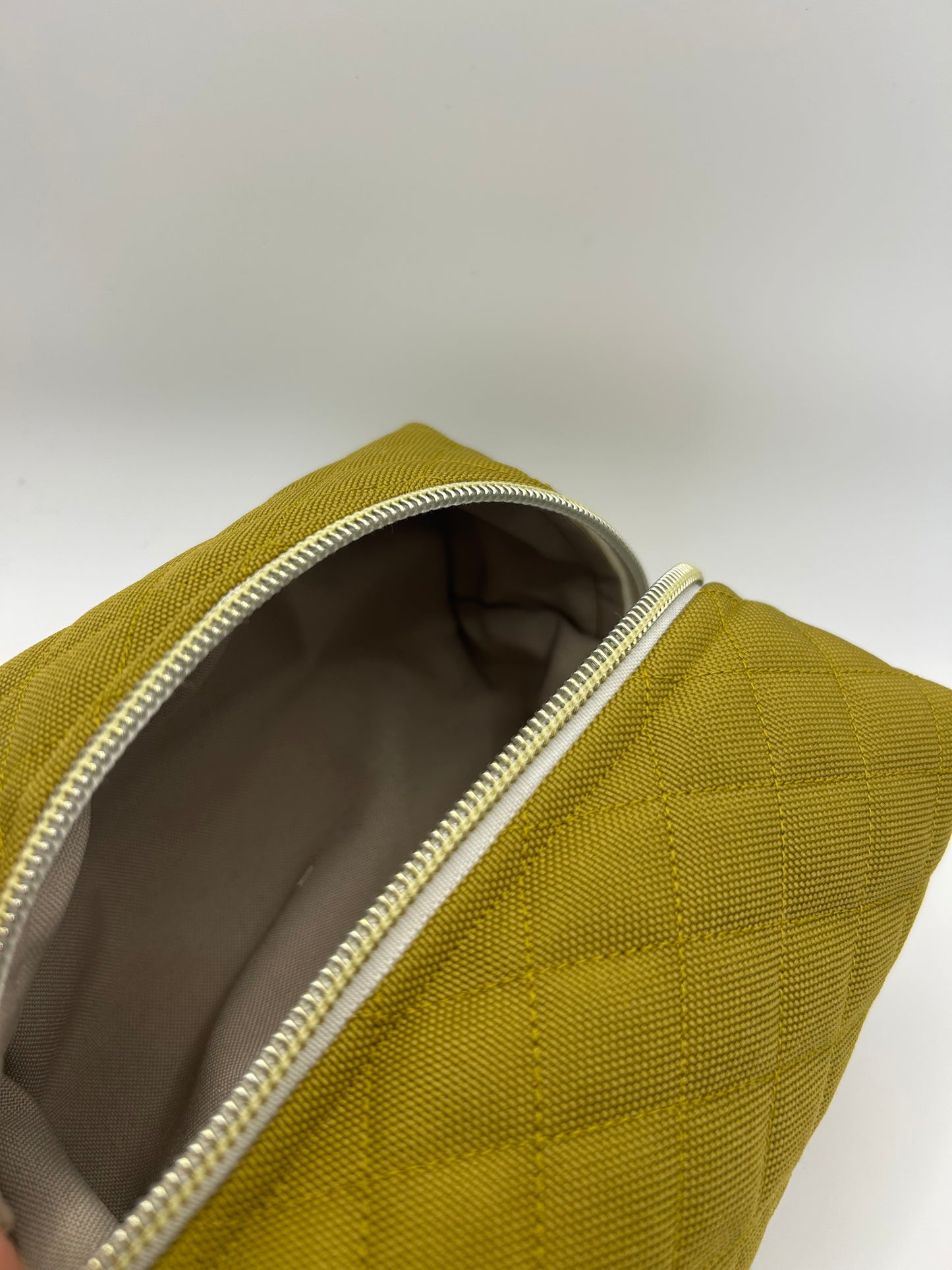 Kosmetiktasche Stepp Breit Hellgrün