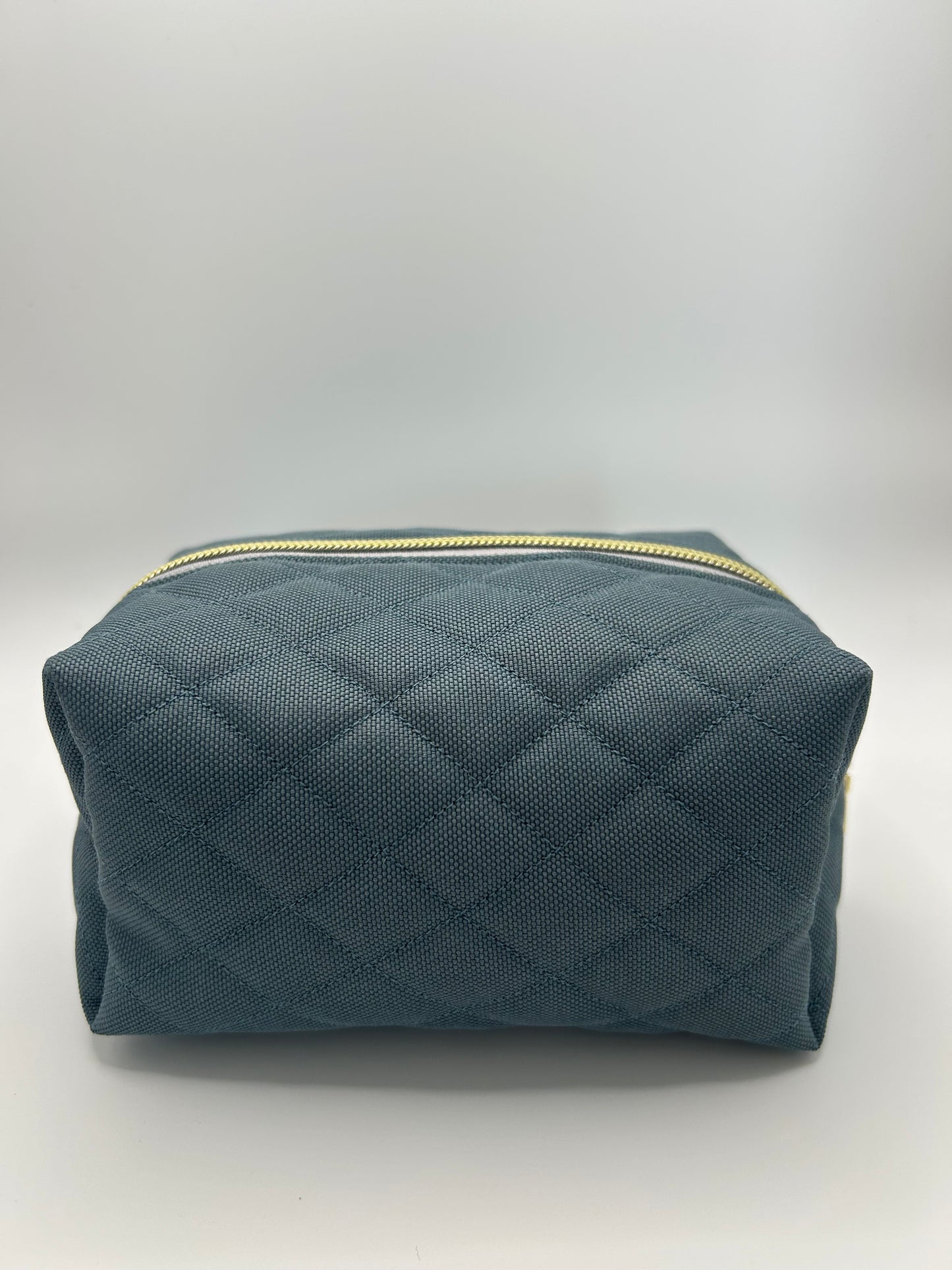 Kosmetiktasche Stepp Breit Blau