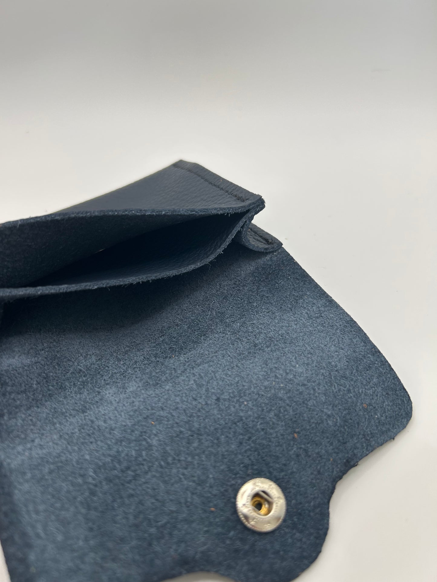 Geld-/Kartenetui Leder Blau