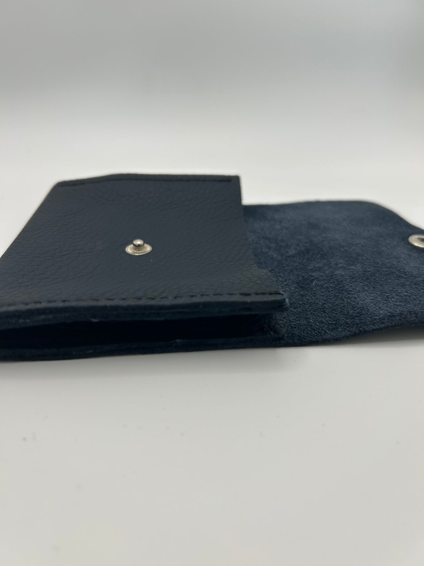 Geld-/Kartenetui Leder Blau