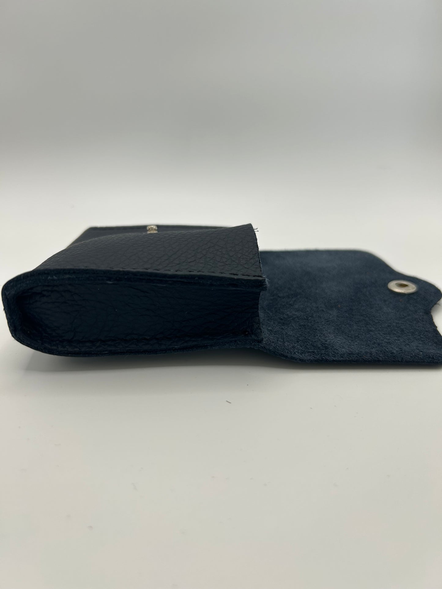 Geld-/Kartenetui Leder Blau
