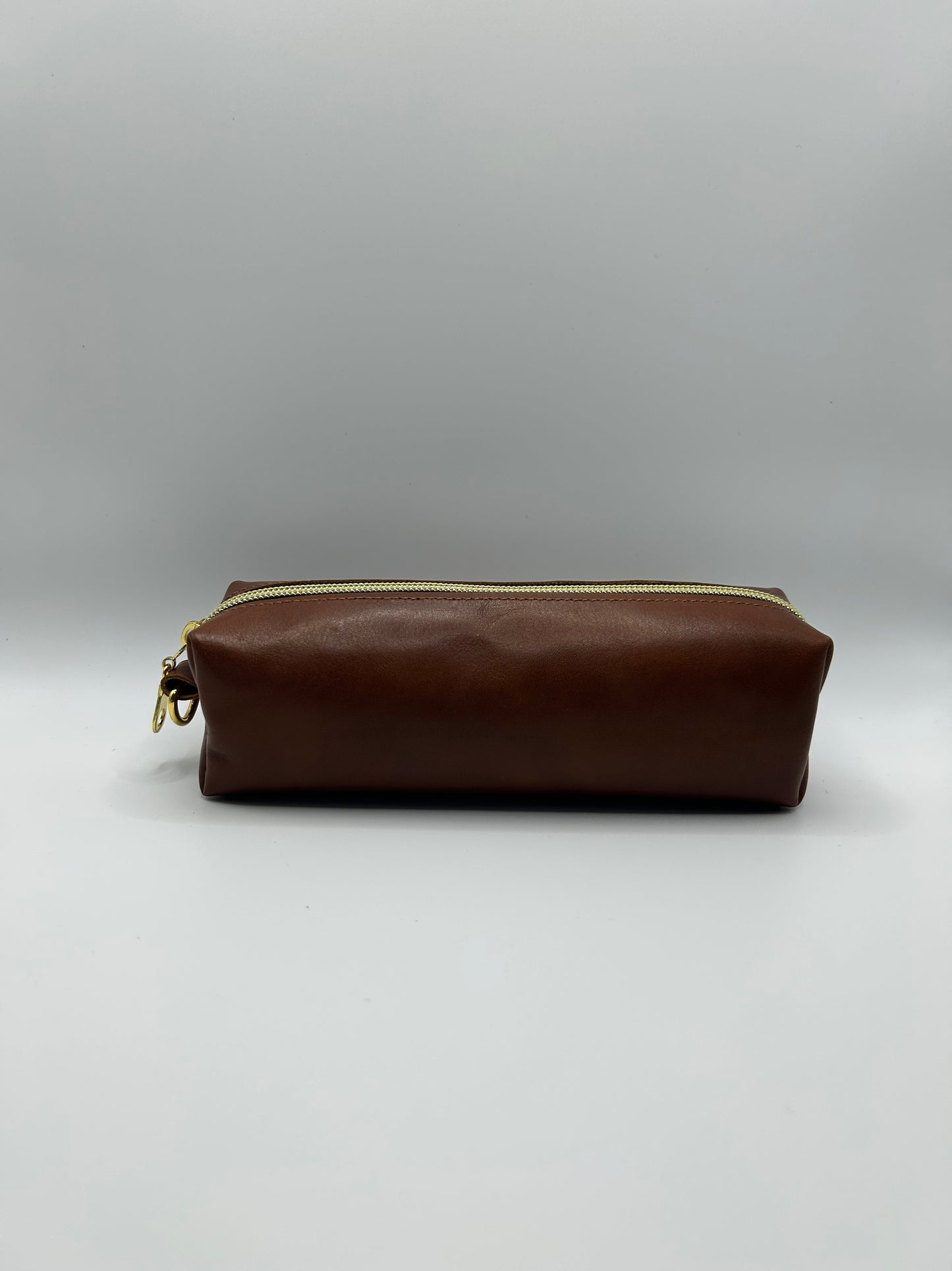 Mäppchen Leder Braun/Gold