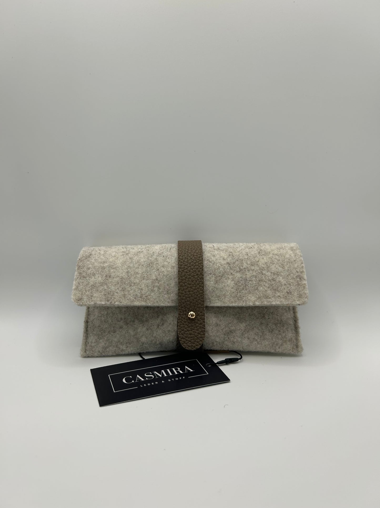 Brillenetui Filz Natur/Beige