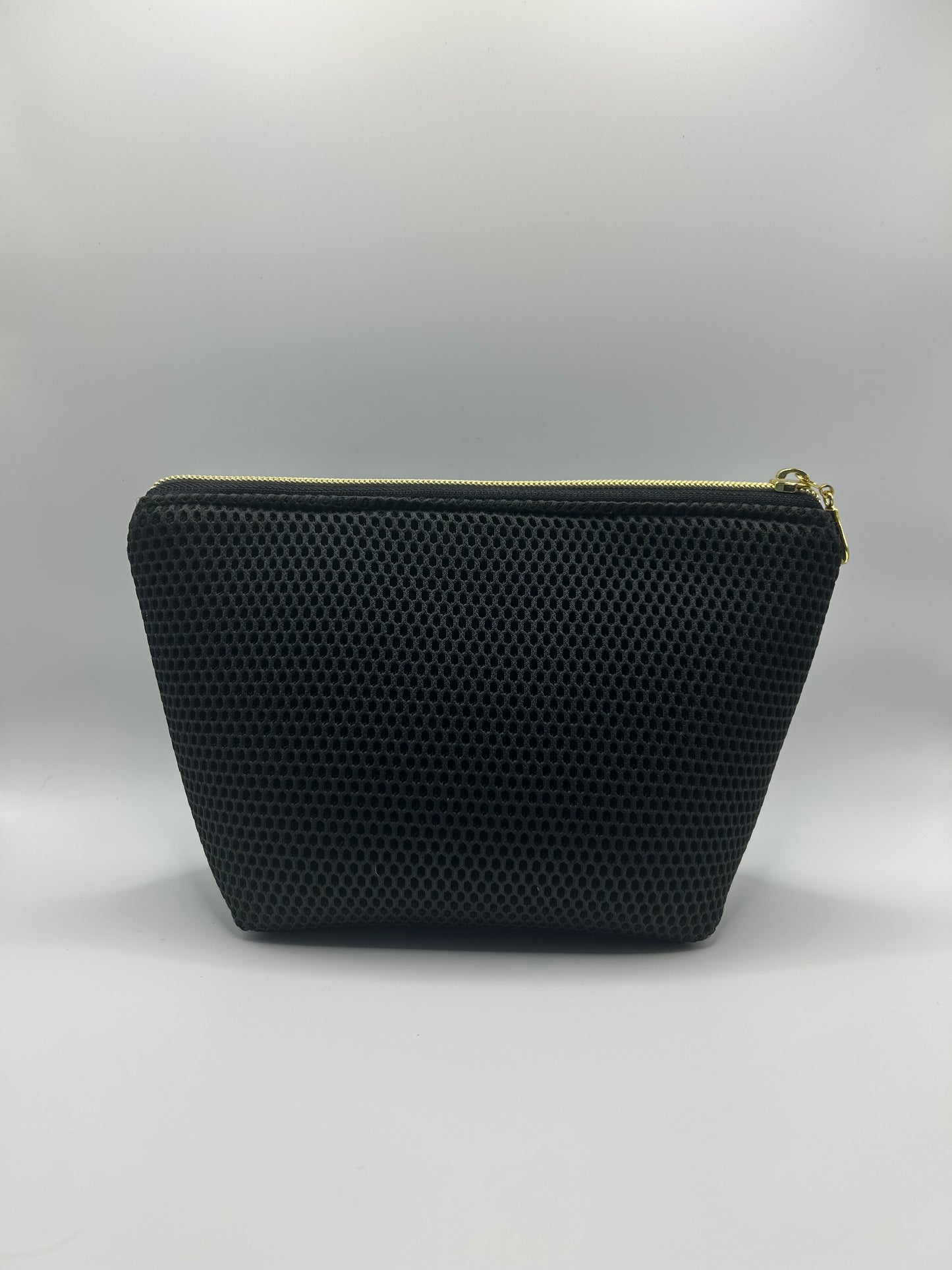Kosmetiktasche Mesh Schwarz