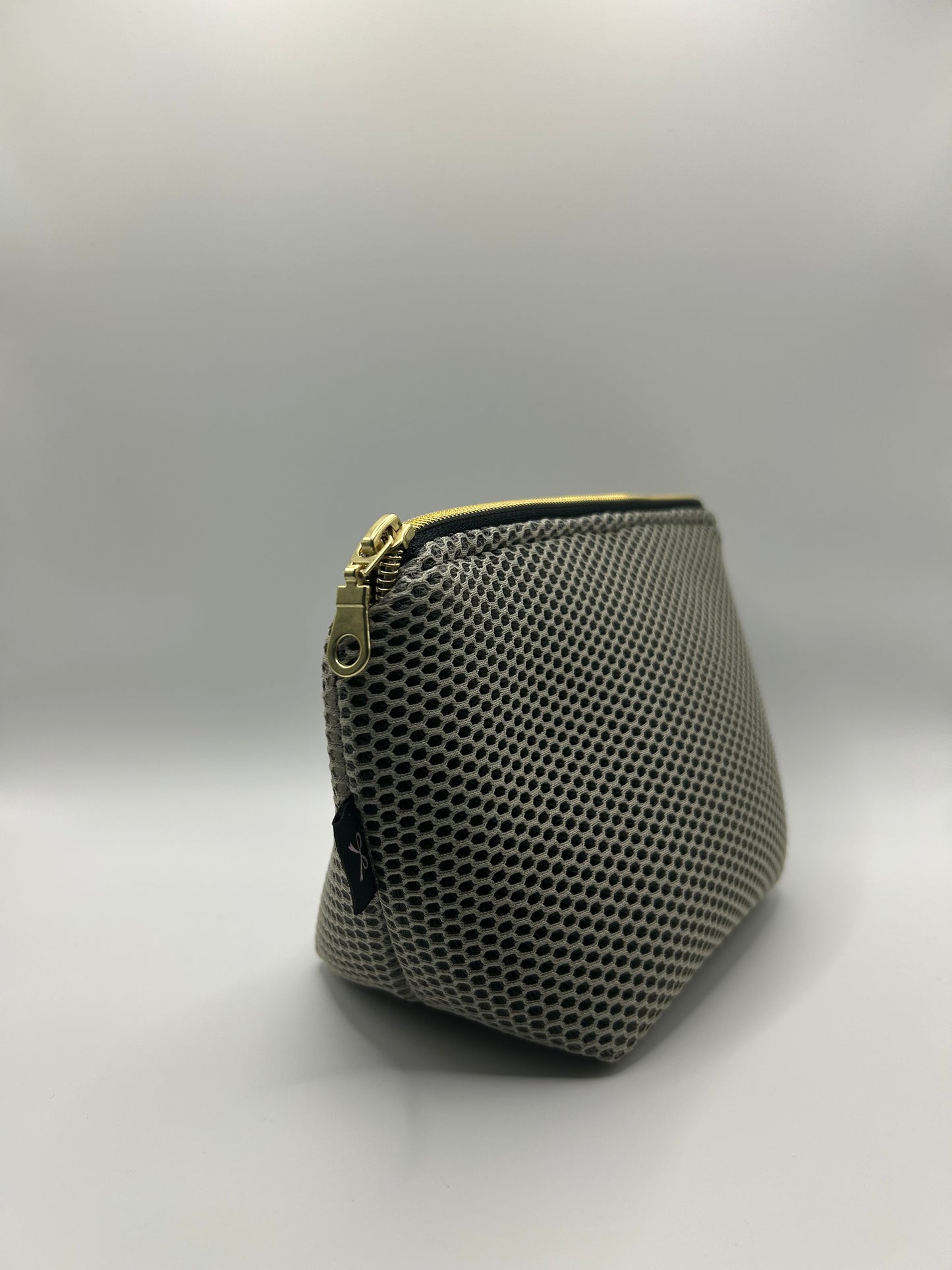Kosmetiktasche Mesh Beige