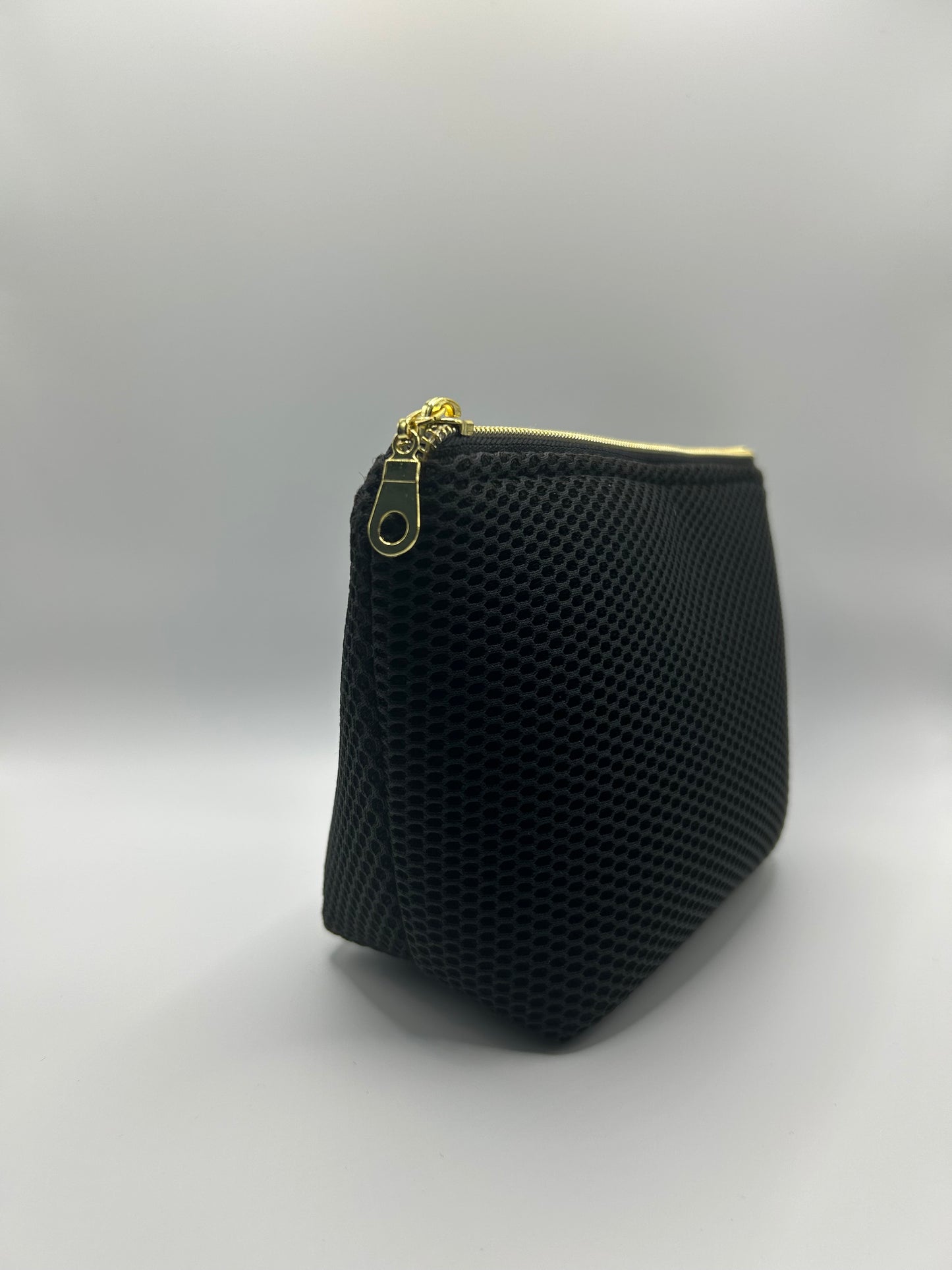 Kosmetiktasche Mesh Schwarz