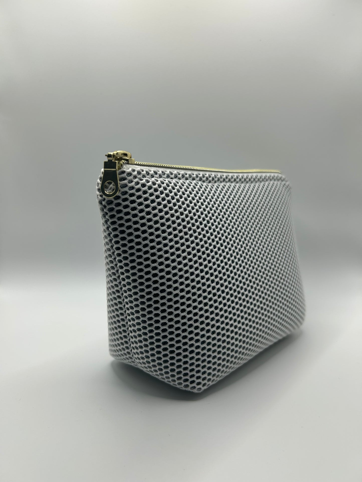 Kosmetiktasche Mesh Weiß