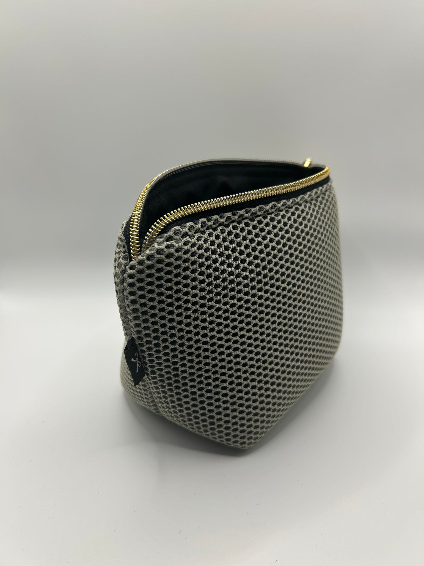 Kosmetiktasche Mesh Beige