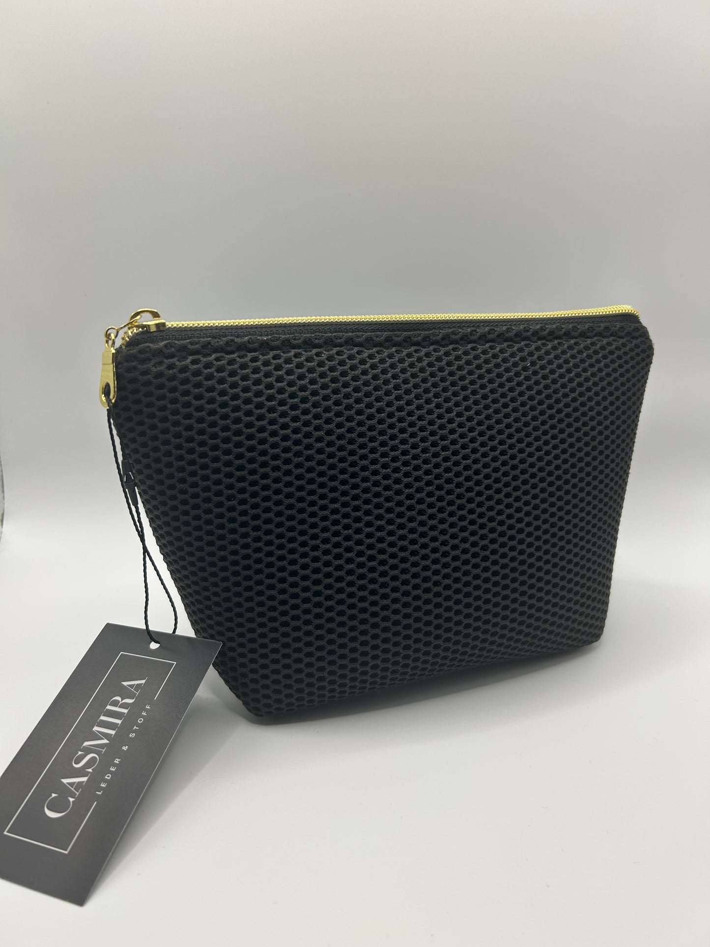 Kosmetiktasche Mesh Schwarz