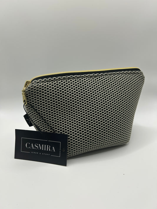 Kosmetiktasche Mesh Beige