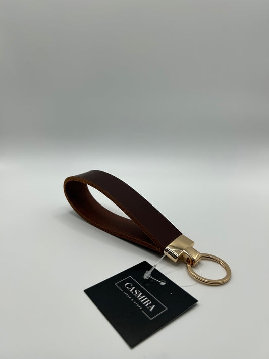Schlüsselanhänger Büffel Rotbraun Lightgold