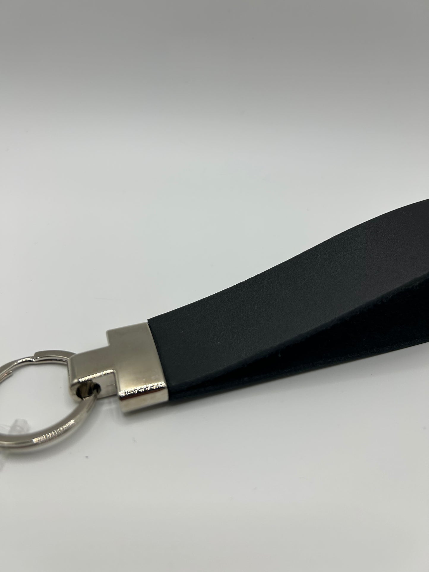 Schlüsselanhänger Glattleder Schwarz