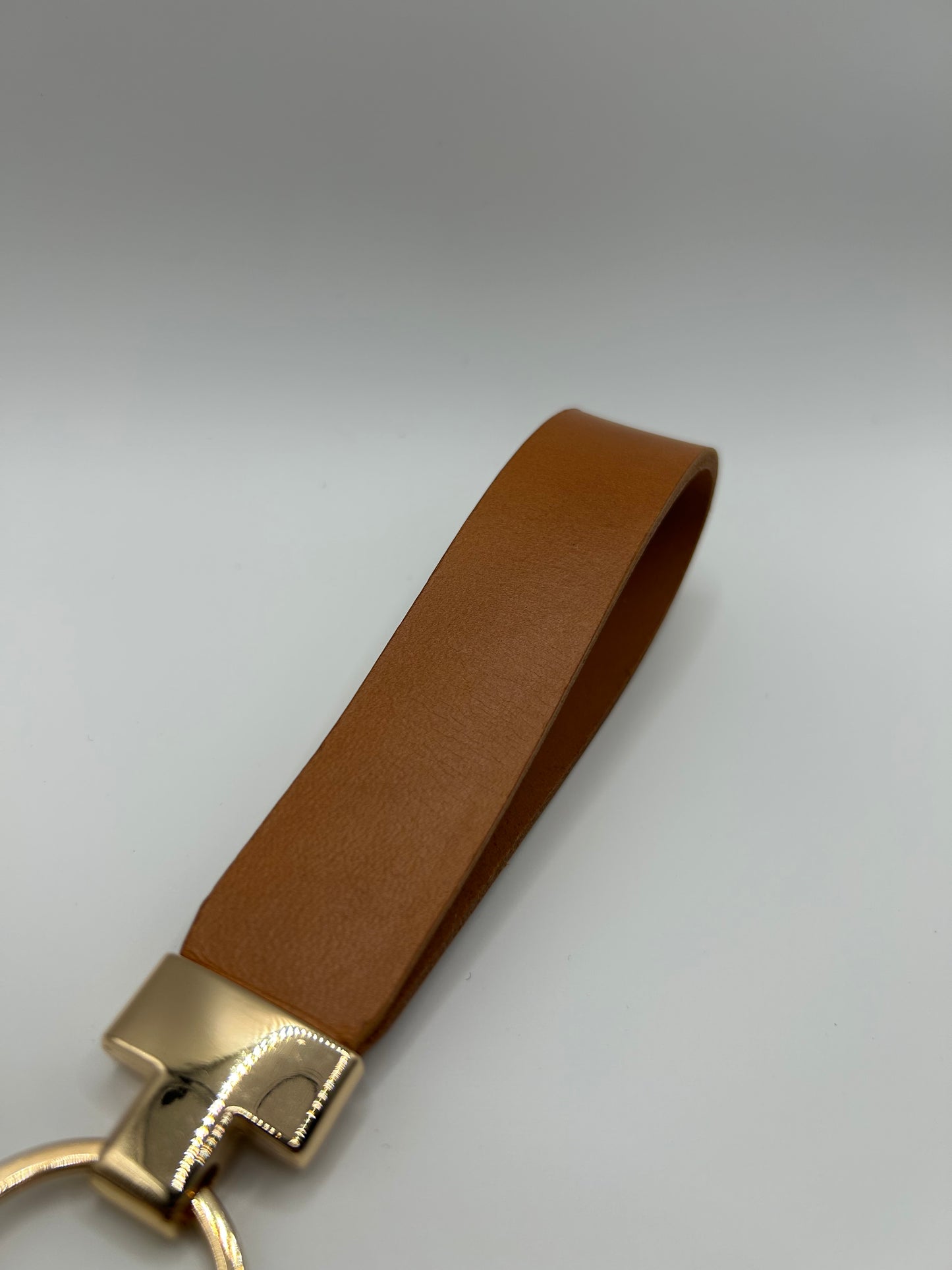 Schlüsselanhänger Büffel Cognac Lightgold
