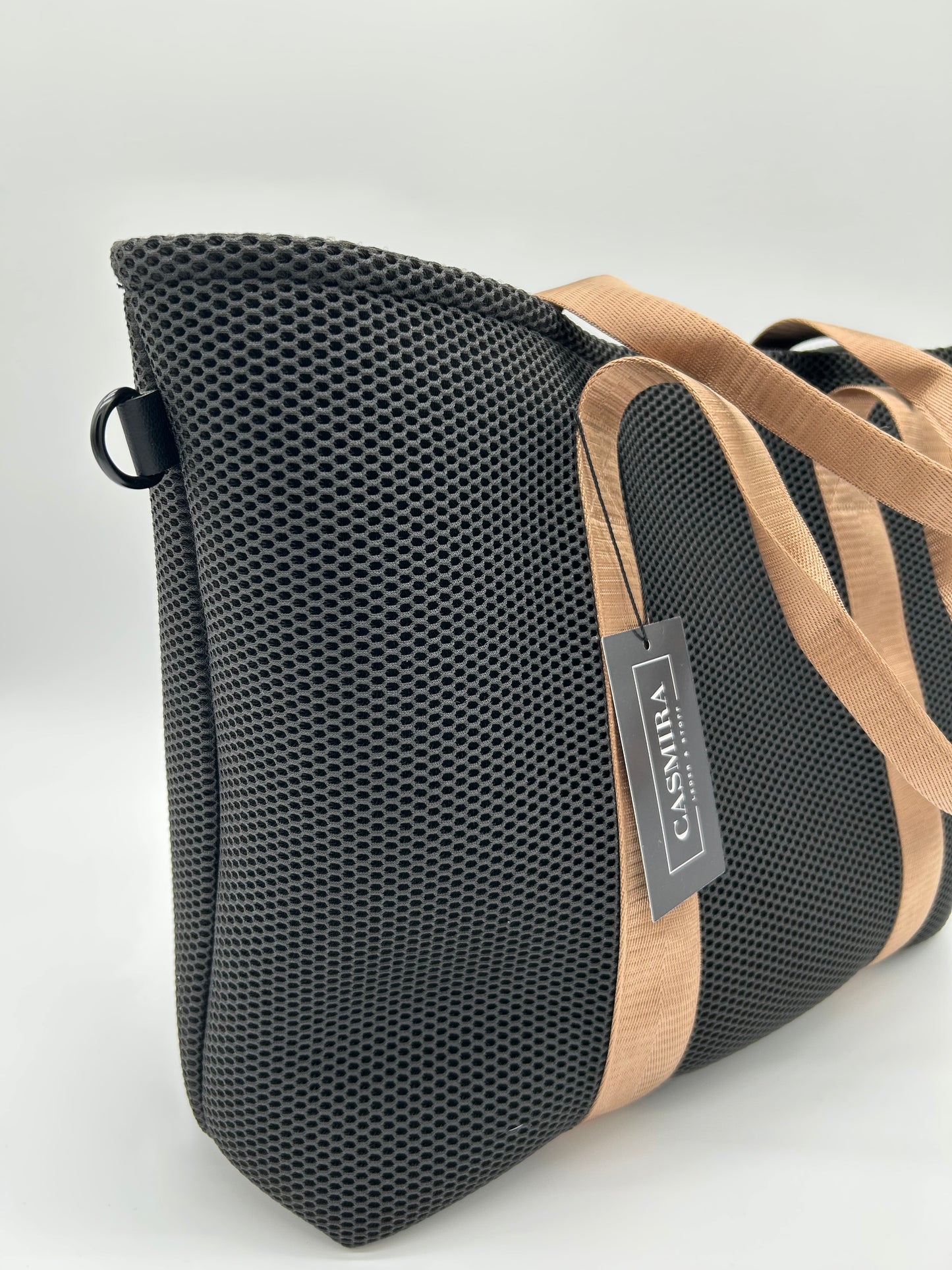 Shopper Mesh Schwarz/Hellbraun L