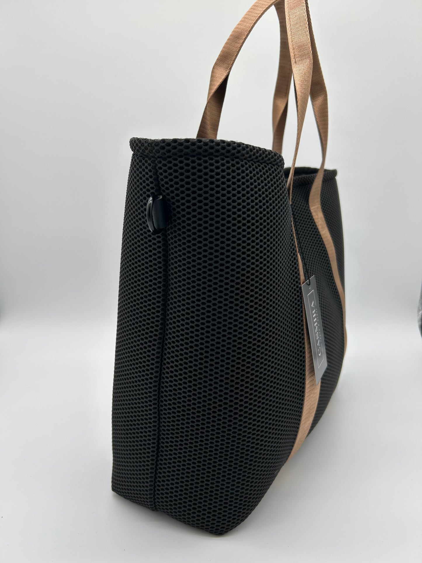 Shopper Mesh Schwarz/Hellbraun L