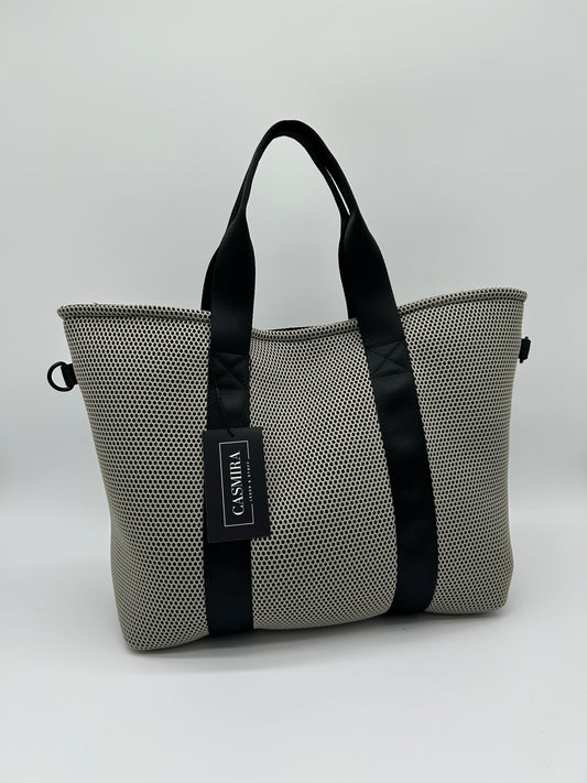 Shopper Mesh Grau/Schwarz L