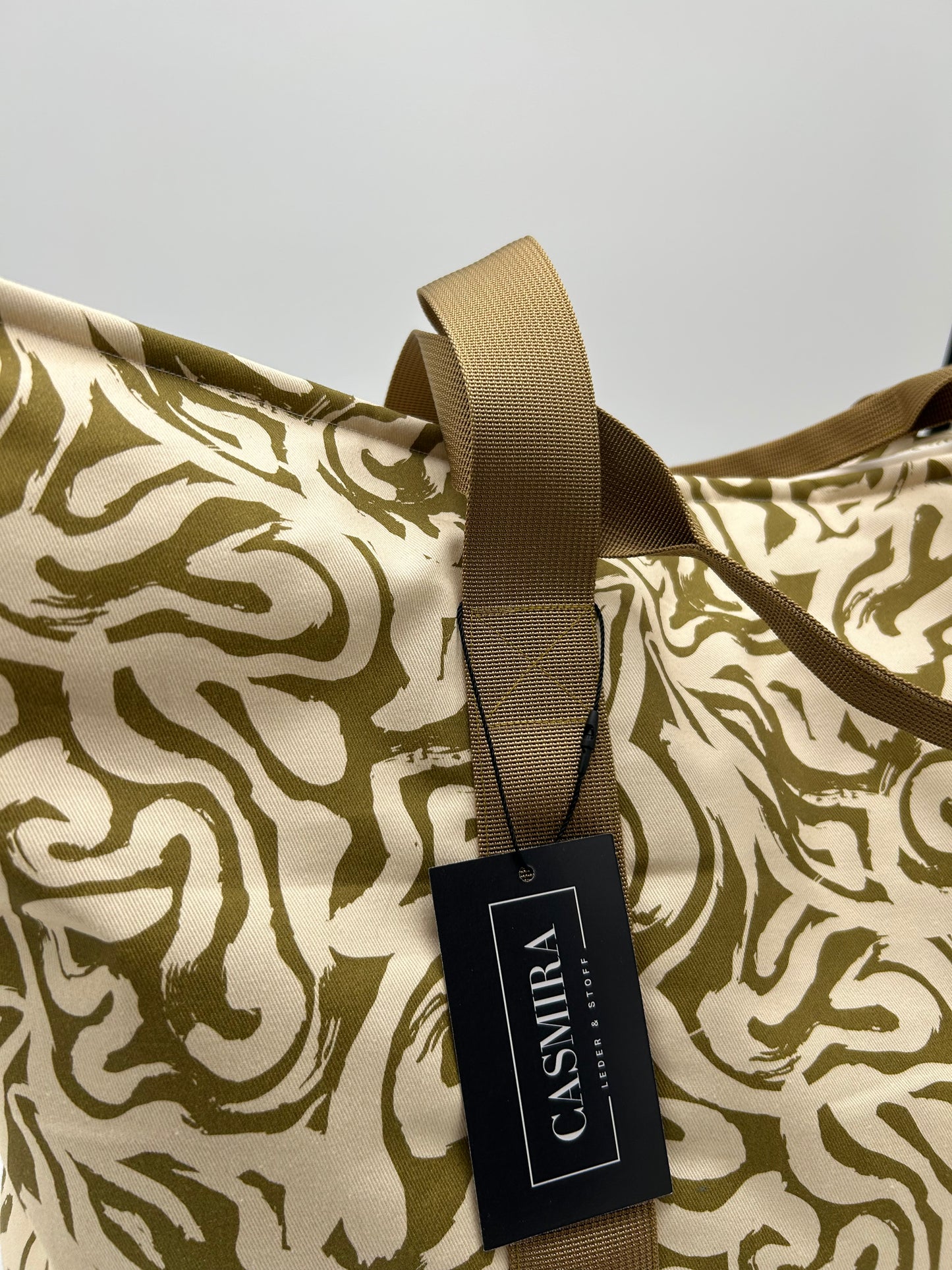 Badetasche/Shopper Grün/Beige