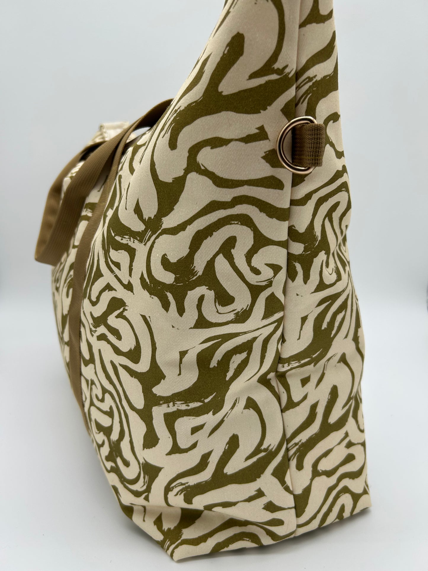 Badetasche/Shopper Grün/Beige