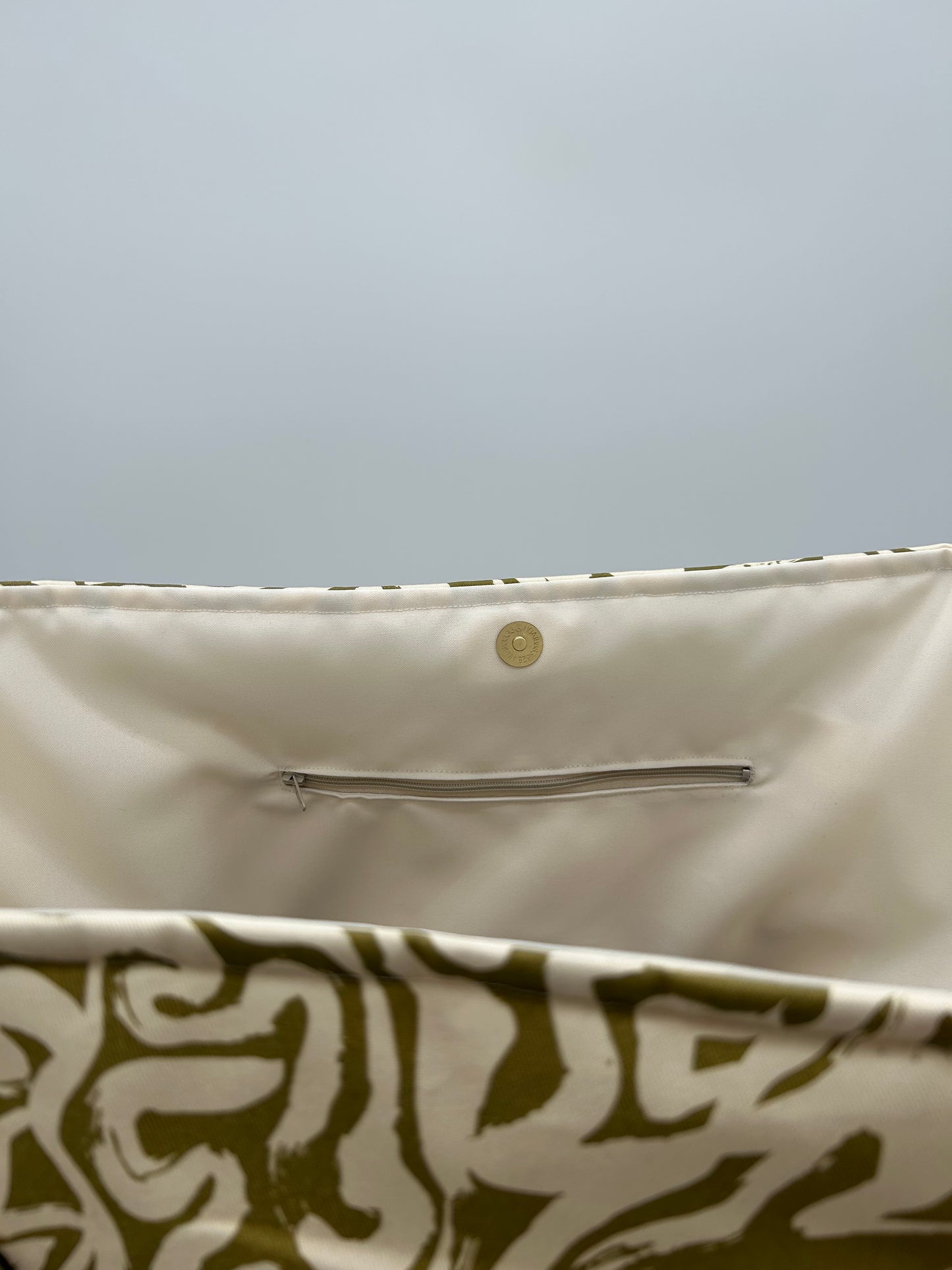 Badetasche/Shopper Grün/Beige