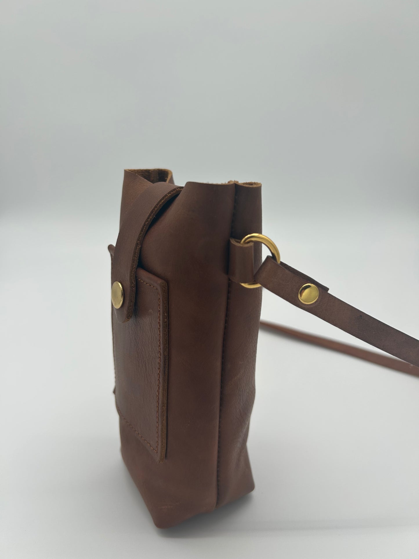 Handytasche Mini Leder Patina