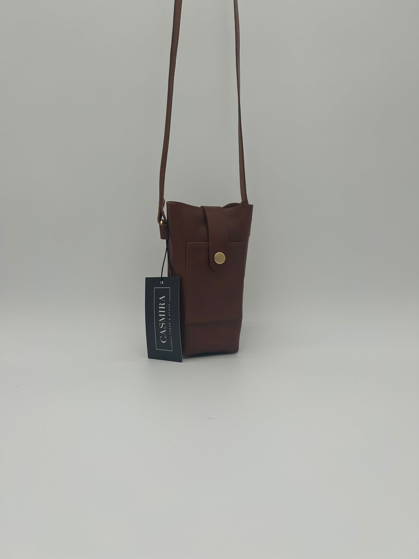 Handytasche Mini Leder Braun