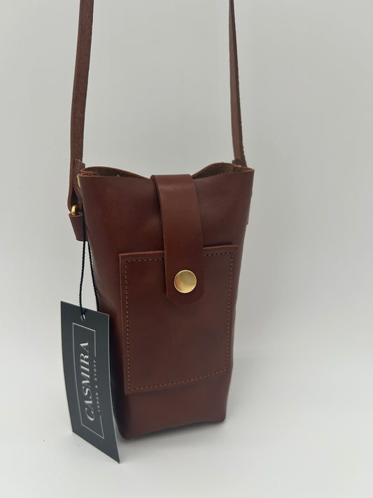 Handytasche Mini Leder Braun
