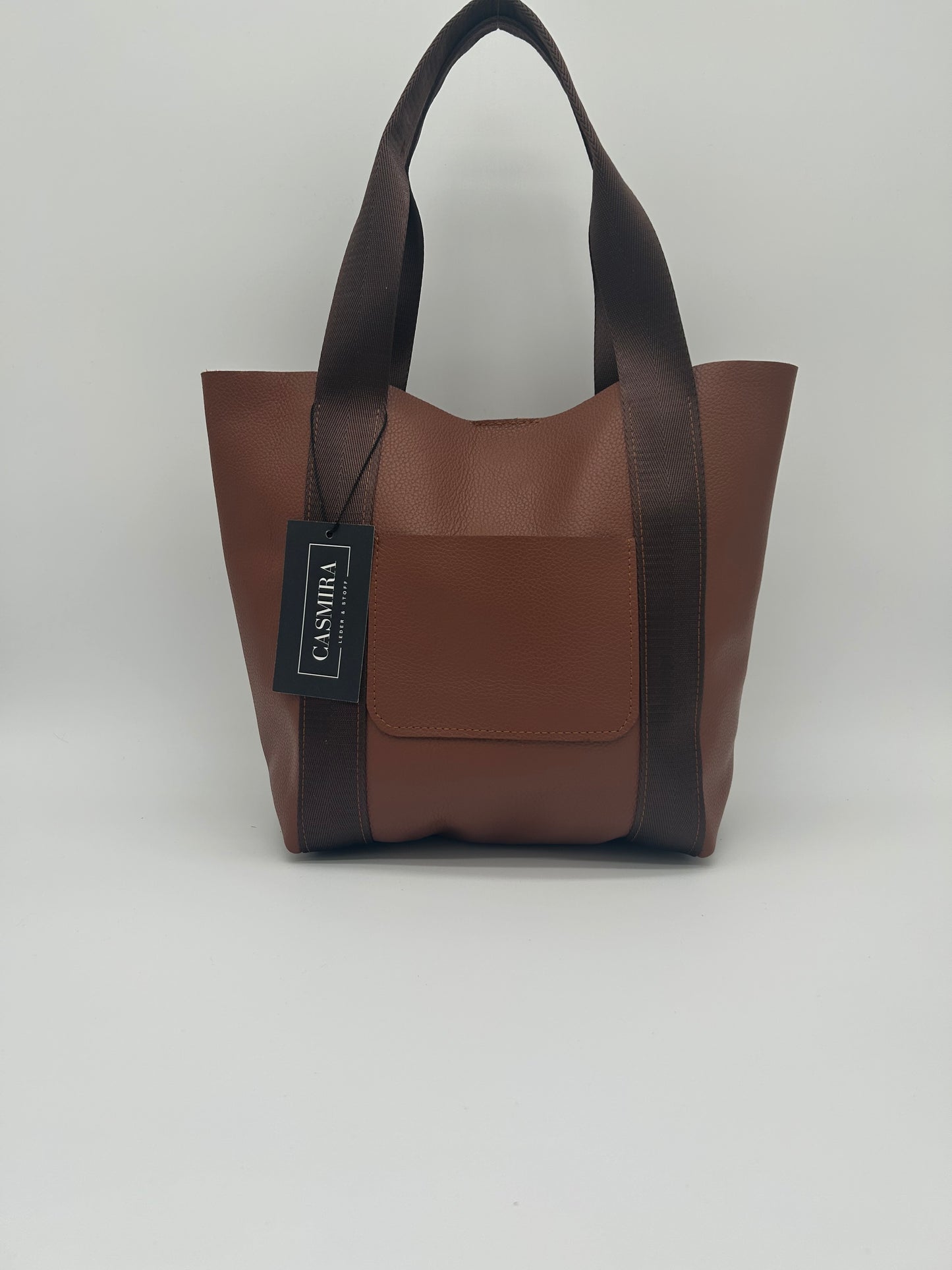 Handtasche Leder Braun / Dunkelbraun