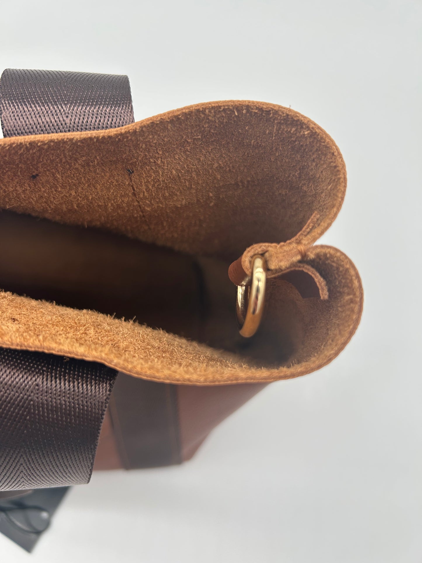 Handtasche Leder Braun / Dunkelbraun