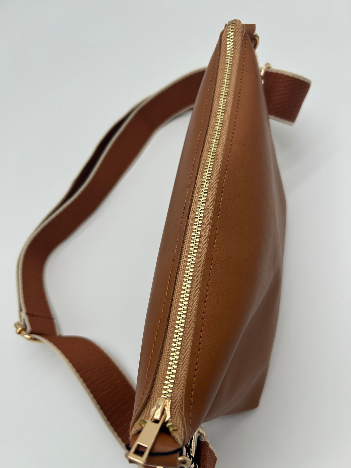 Umhängetasche Leder Cognac Small