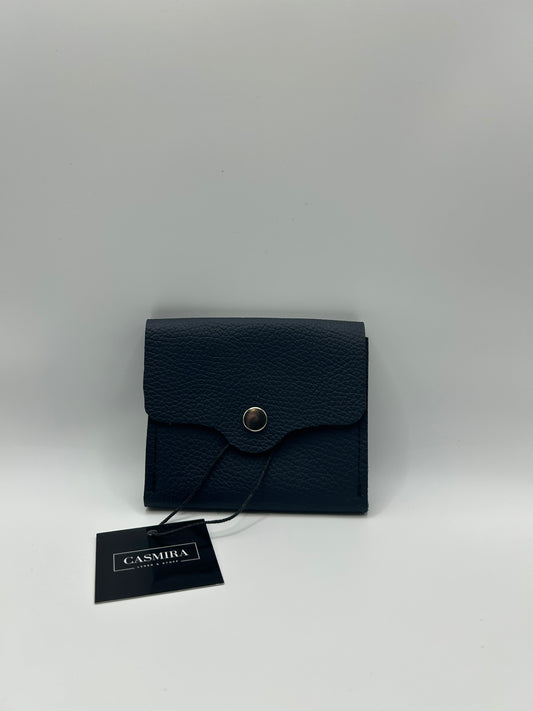 Geld-/Kartenetui Leder Blau