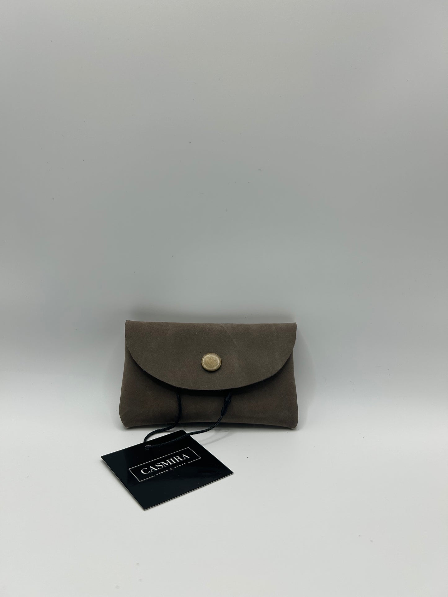 Geld-/Kartenetui Mini – Wildleder Taupe