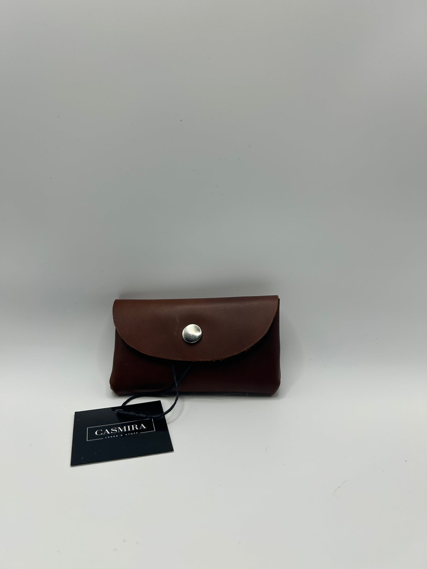 Geld-/Kartenetui Mini – Leder Rotbraun