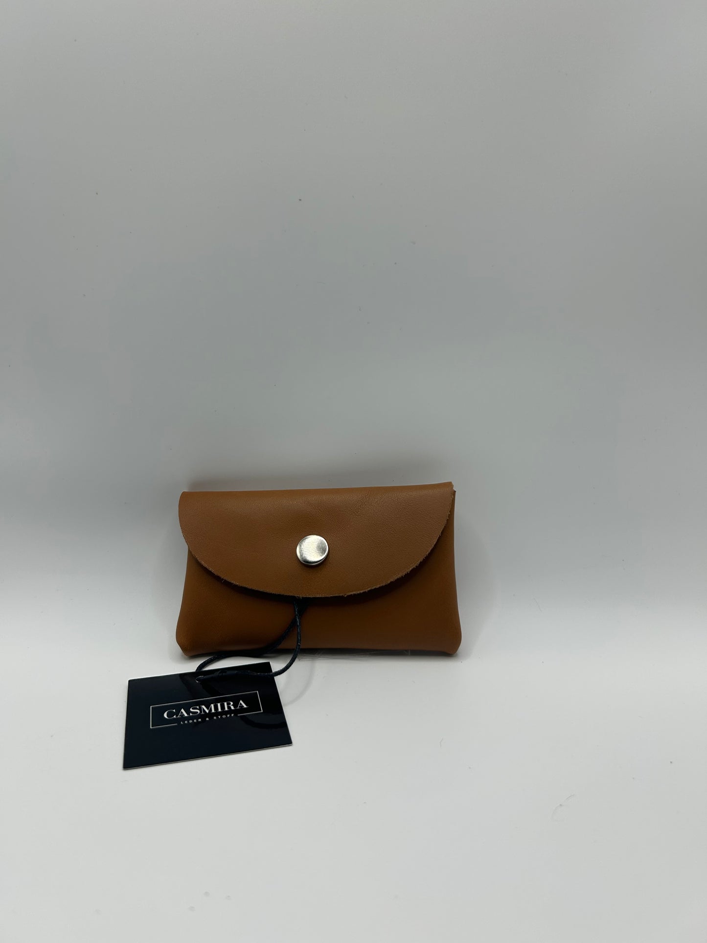 Geld-/Kartenetui Mini – Cognac Leder