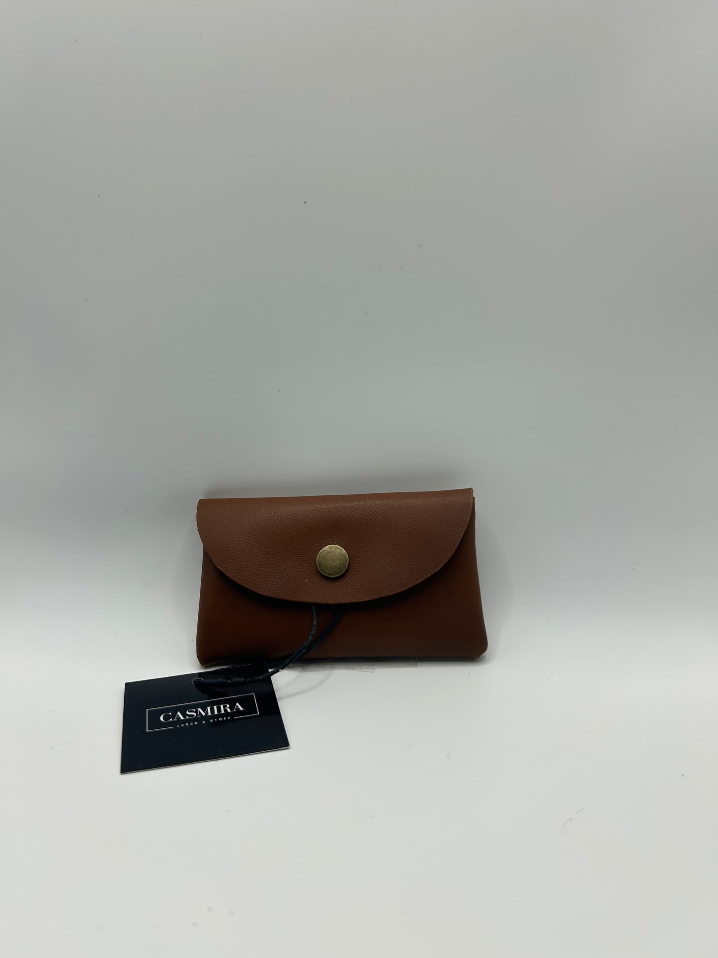 Geld-/Kartenetui Mini – Braun Leder