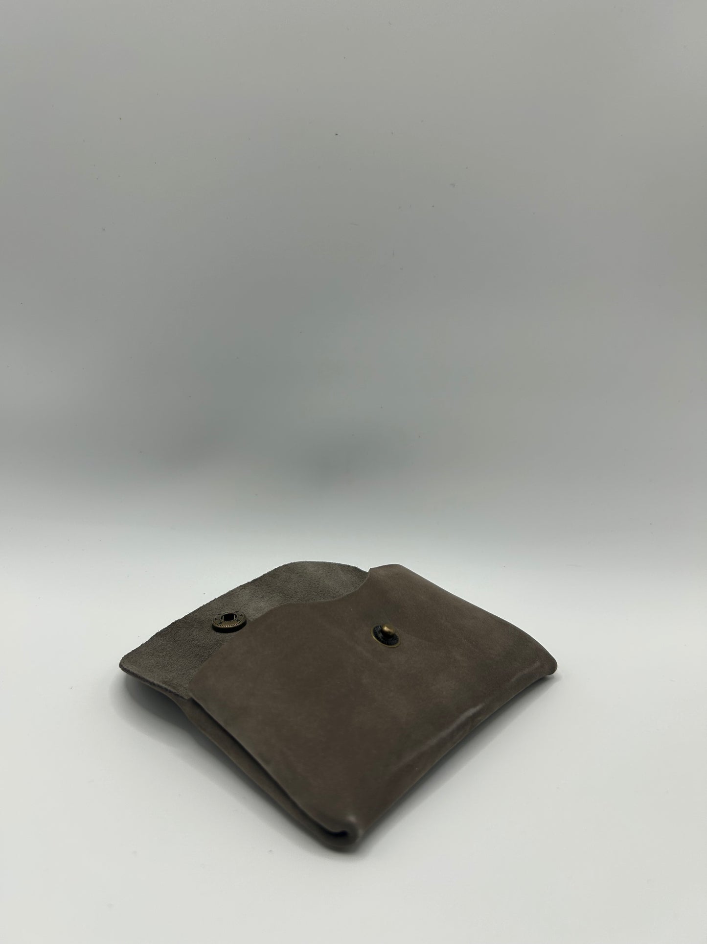Geld-/Kartenetui Mini – Wildleder Taupe
