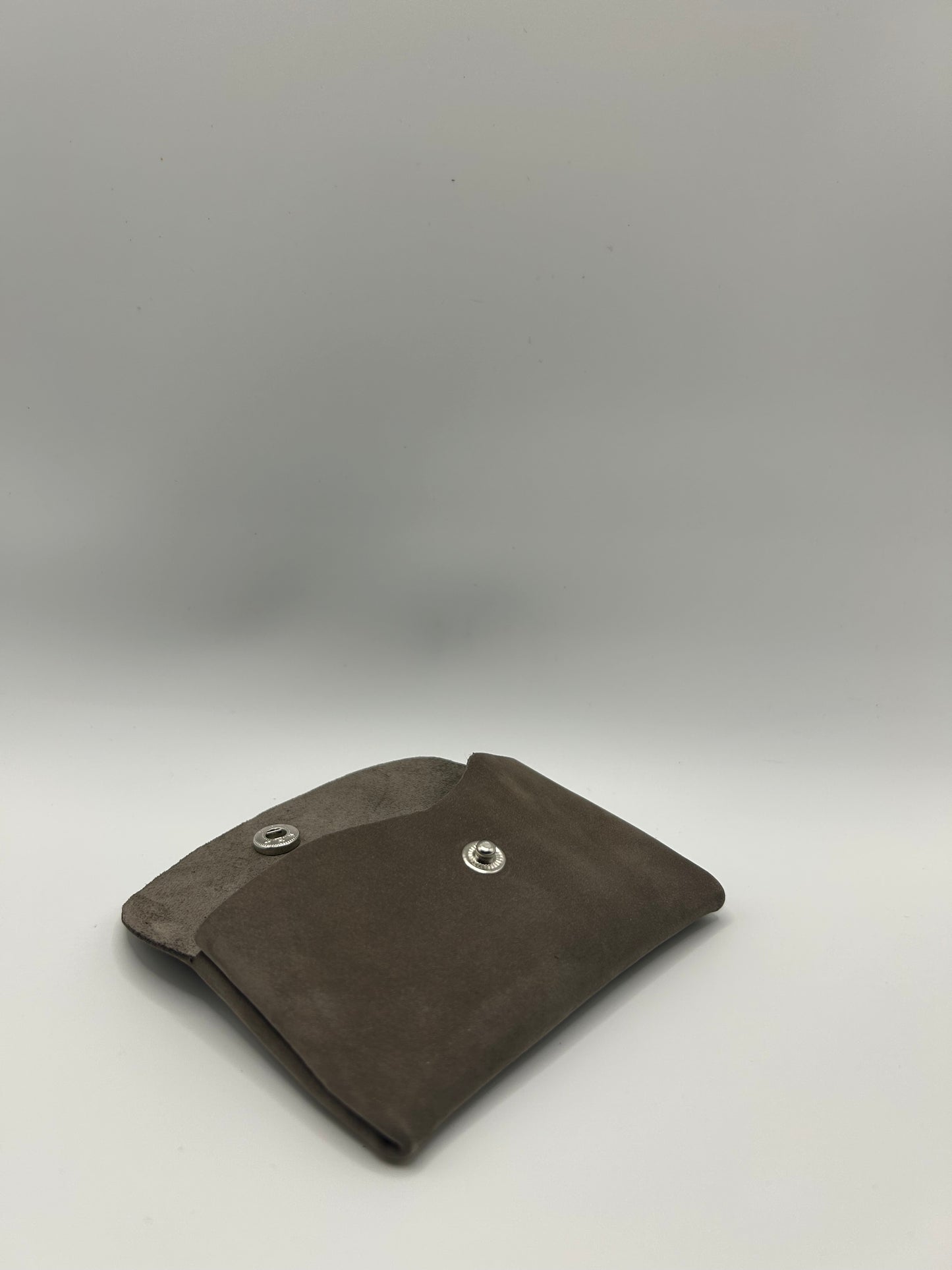 Geld-/Kartenetui Mini – Wildleder Taupe