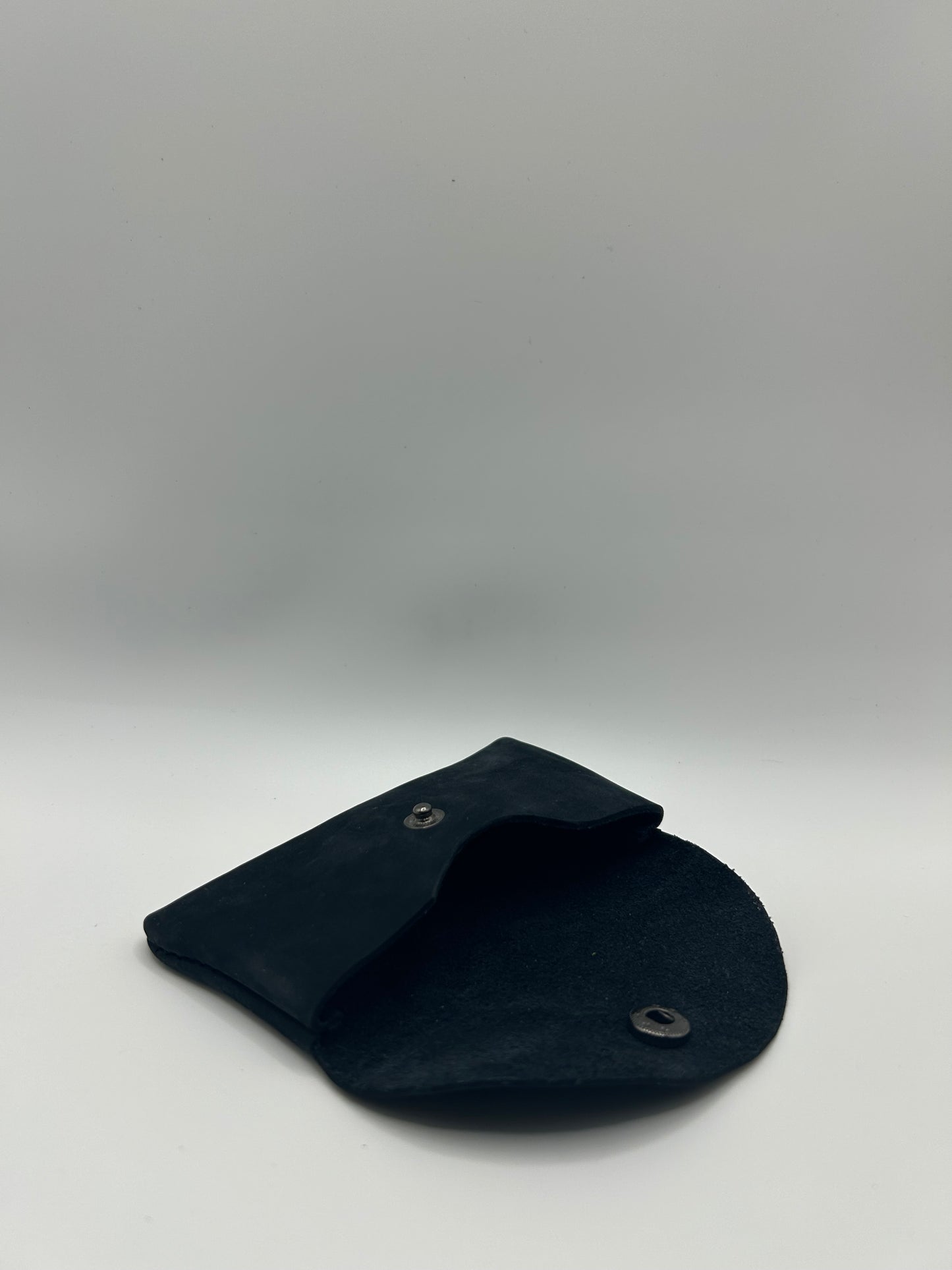 Geld-/Kartenetui Mini – Wildleder Schwarz