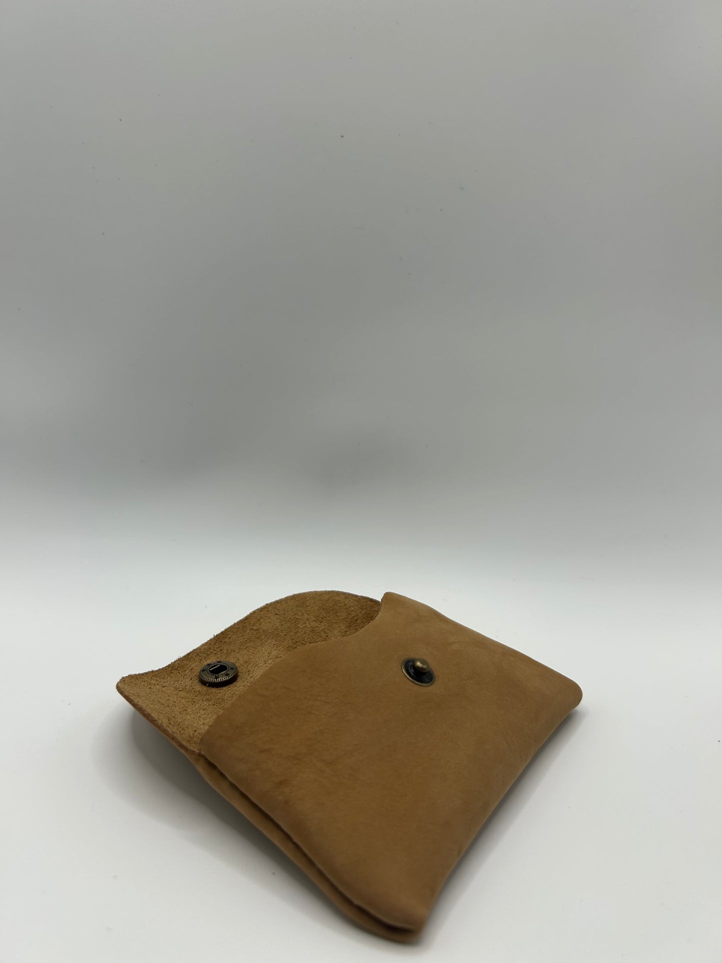Geld-/Kartenetui Mini – Wildleder Hellbraun
