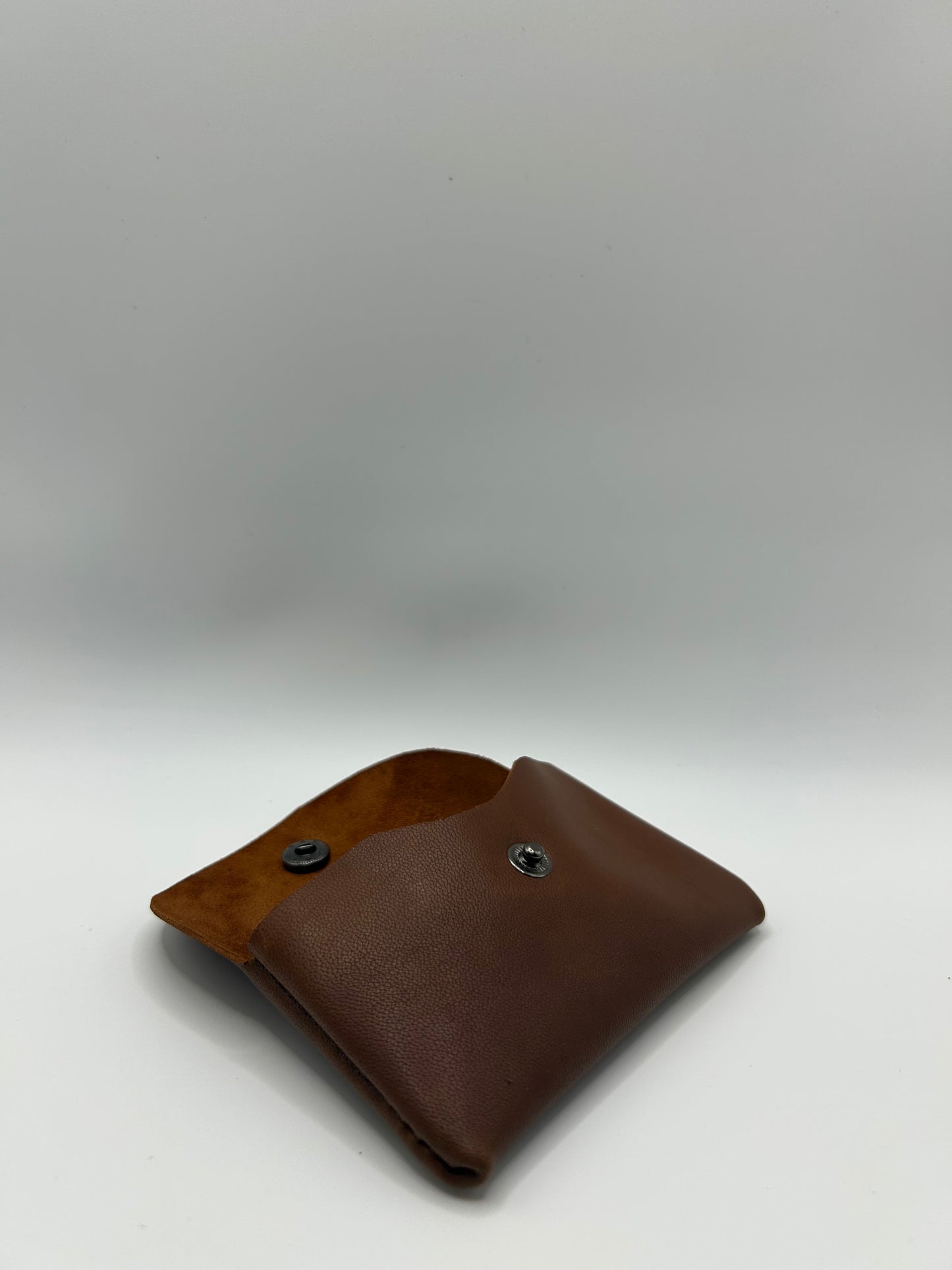 Geld-/Kartenetui Mini – Braun Leder