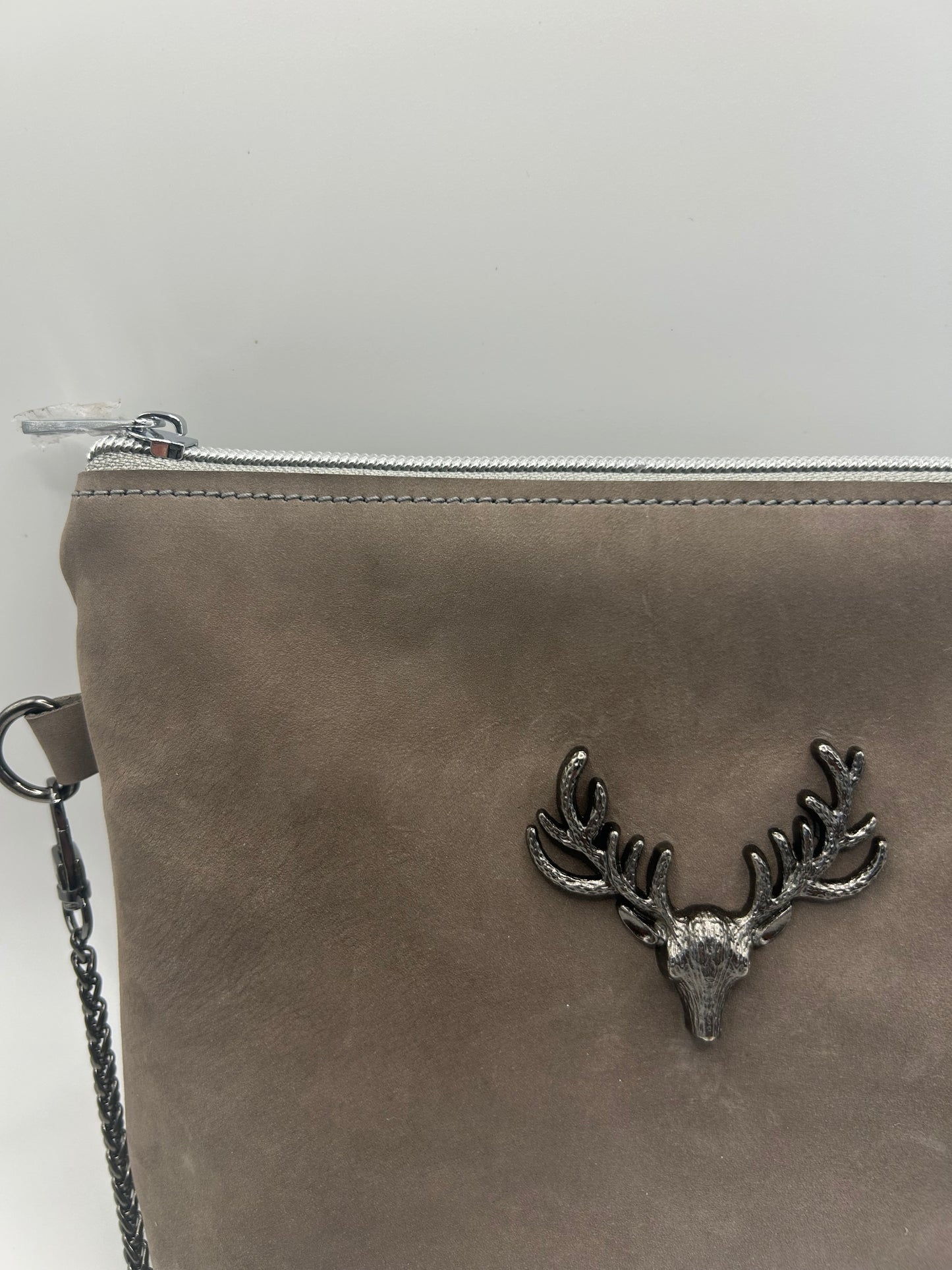 Trachten- / Dirndltasche Taupe Wildleder