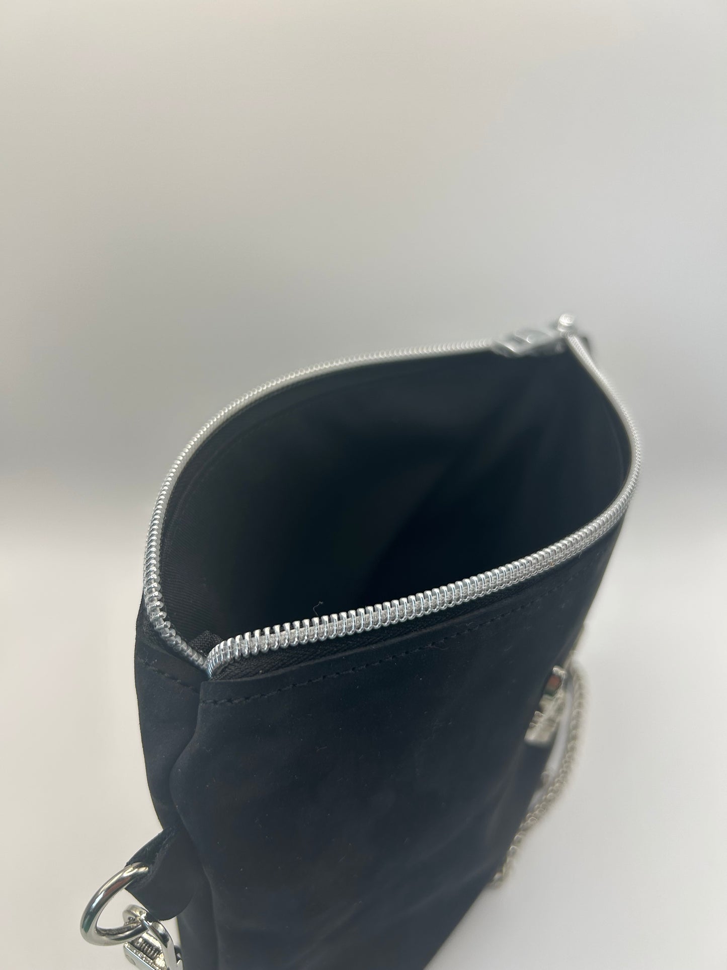 Trachten- / Dirndltasche Schwarz Wildleder