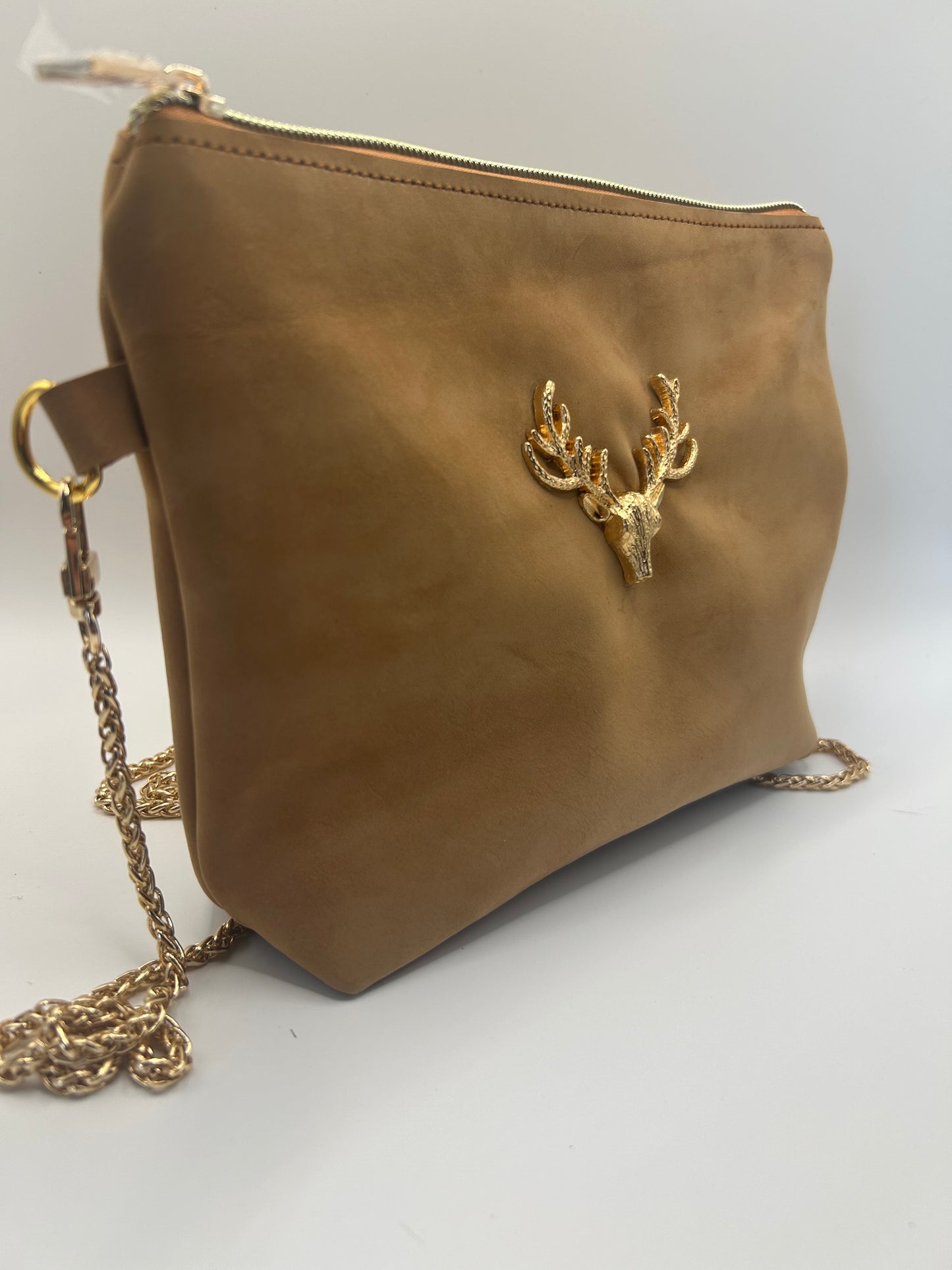 Trachten- / Dirndltasche Beige Wildleder